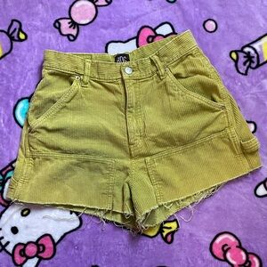 BDG ✨ Green Corduroy Women High Rise Carpenter Shorts size 27